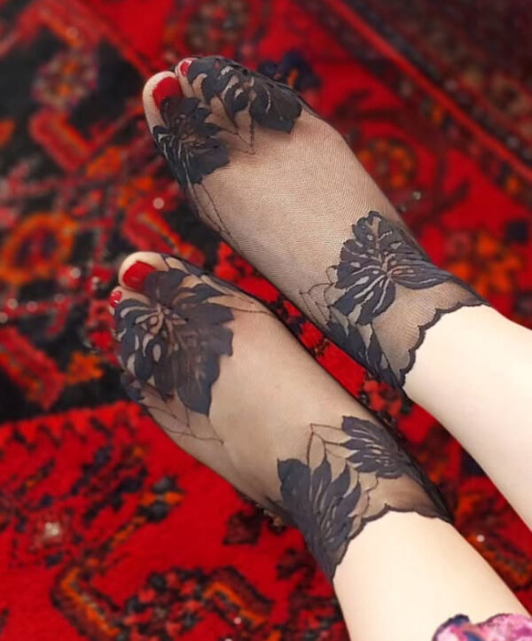 جوراب گیپور مچی برگی